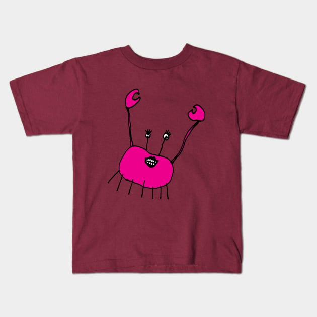 CLARISSA THE CRAB Kids T-Shirt by CliffordHayes